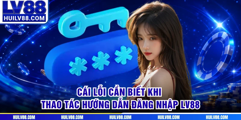 Cái lỗi cần biết khi thao tác hướng dẫn đăng nhập LV88